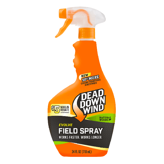 Dead Down Wind Evolve Field Spray Natural Woods 24 oz odor eliminator bottle