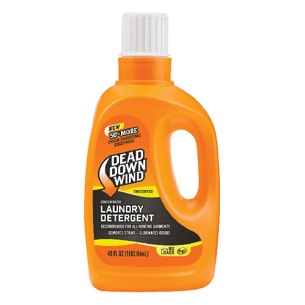 Dead Down Wind unscented laundry detergent bottle for hunting clothing, 40 fl oz