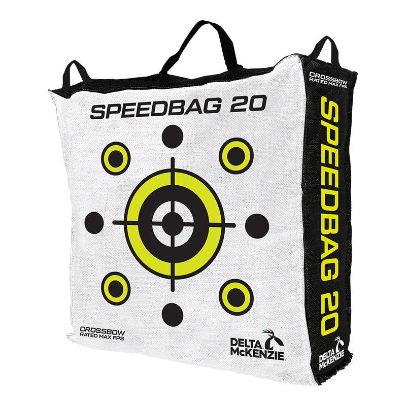 Delta McKenzie Speedbag 20 archery target bag with yellow bullseye and black circles