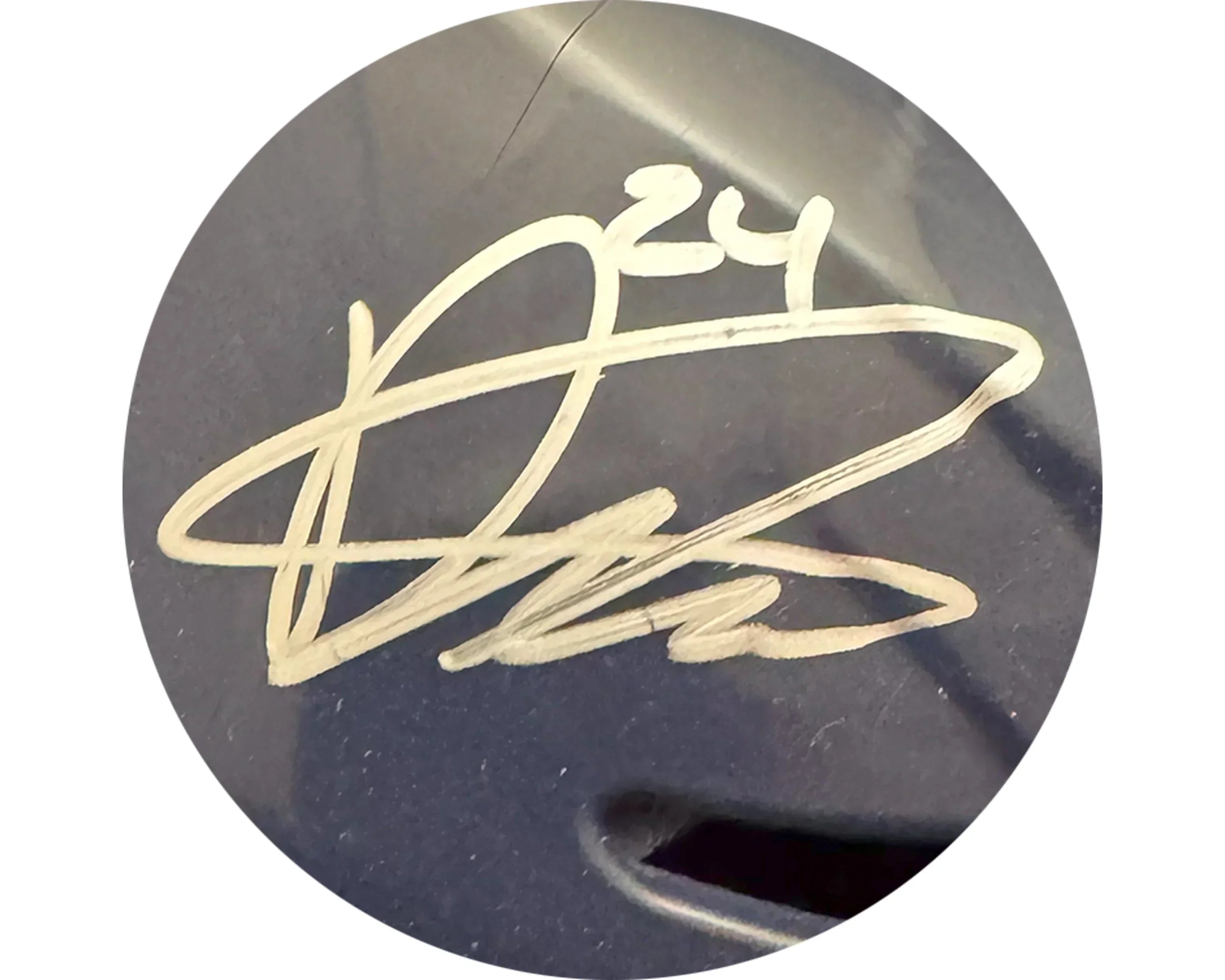 Dylan Cozens Autographed Lethbridge Hurricanes Navy Blue CCM Replica Helmet - Image 2