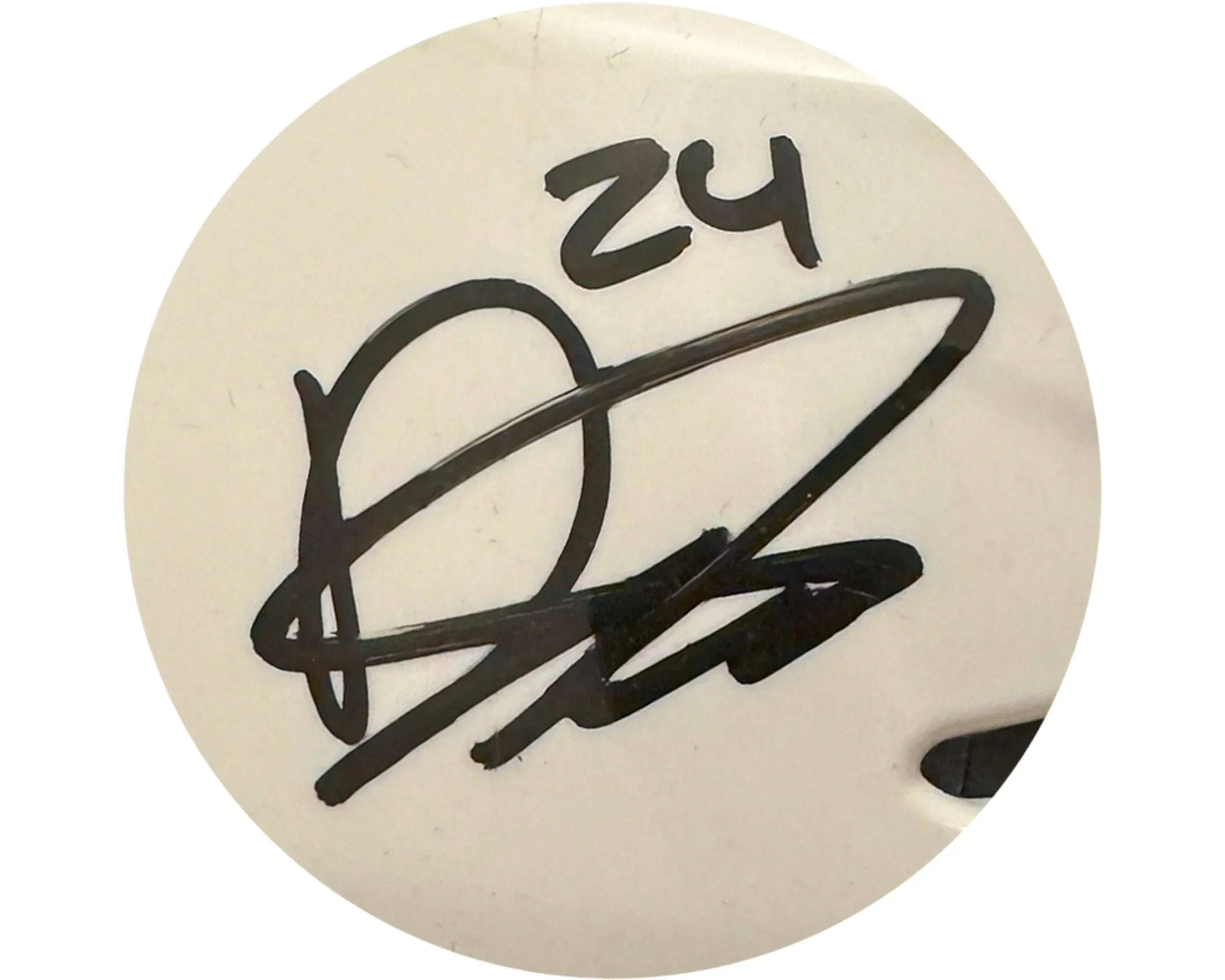 Dylan Cozens Autographed Lethbridge Hurricanes White CCM Replica Helmet - Image 2