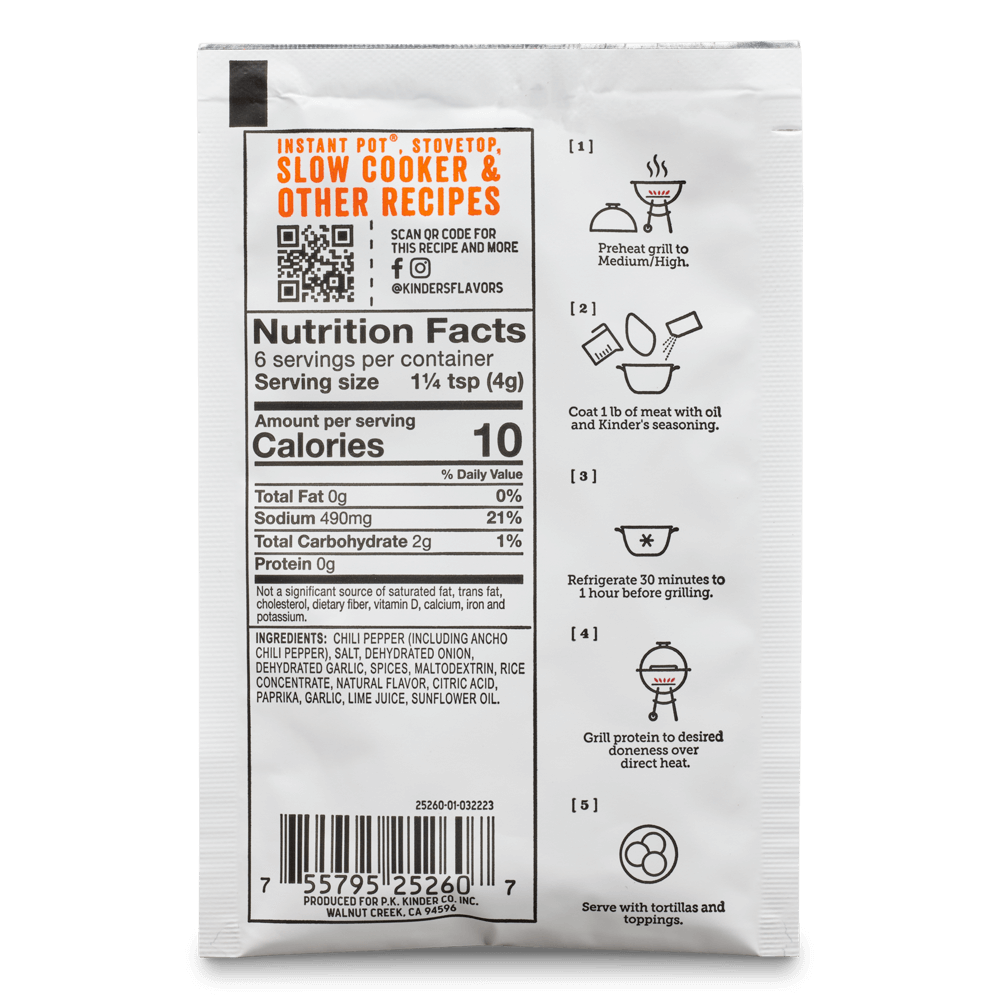 Kinder's Original Taco Mexican Seasoning - Image 3