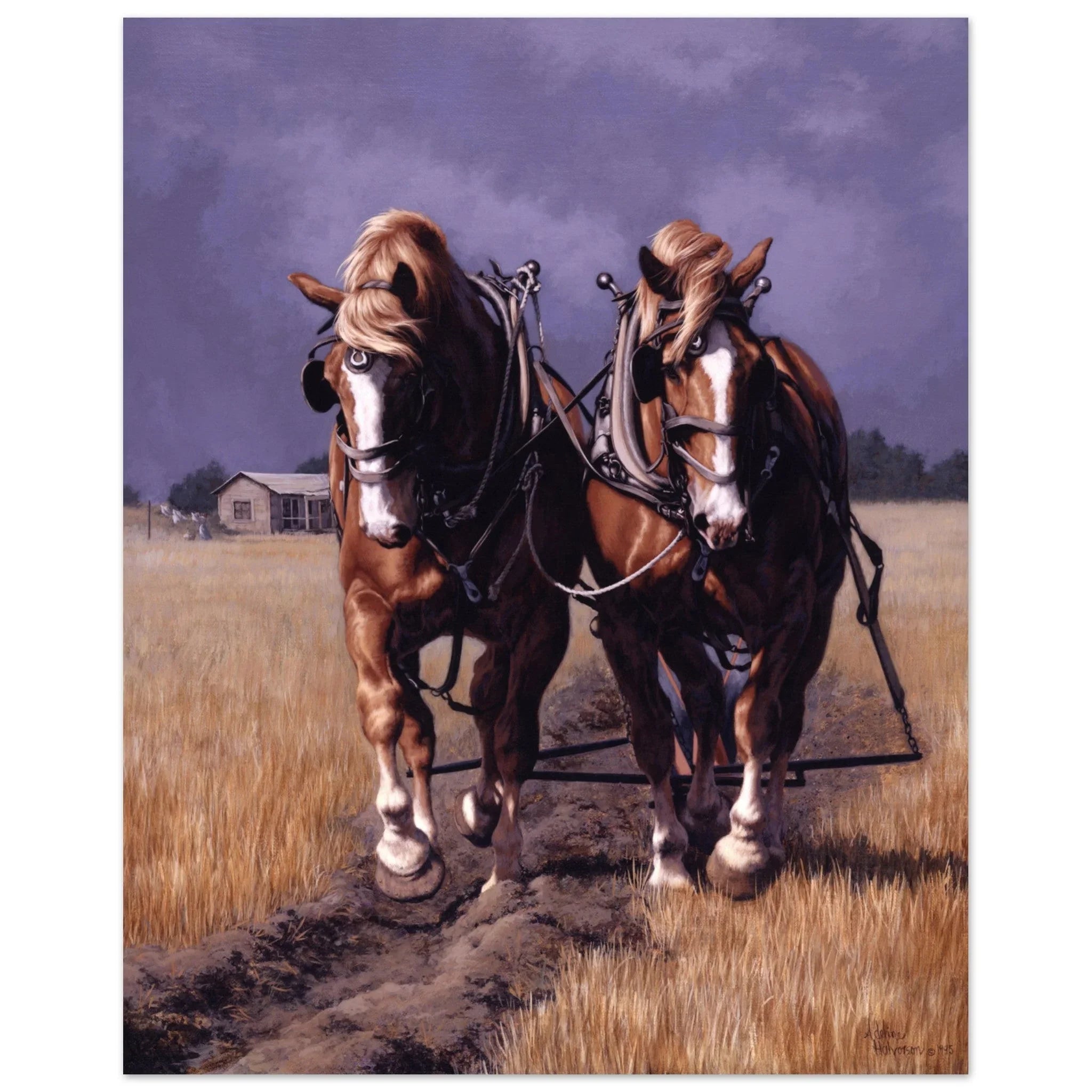 Adeline Halvorson Artworks THROUGH FIELDS OF GOLD Fine Art Print