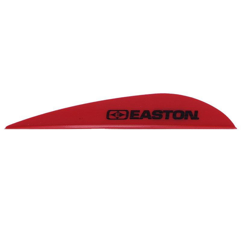 Red Easton Archery Diamond HD arrow vane with black logo on white background