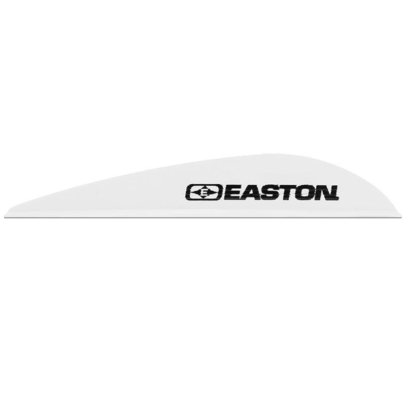 Easton Archery white Diamond HD vane for arrows with black logo on a white background