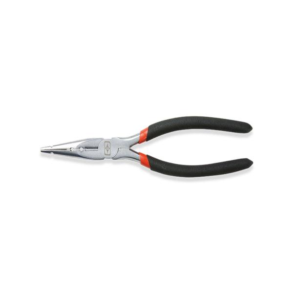 Easton ProArchery pliers with long nose and black-red handles on white background