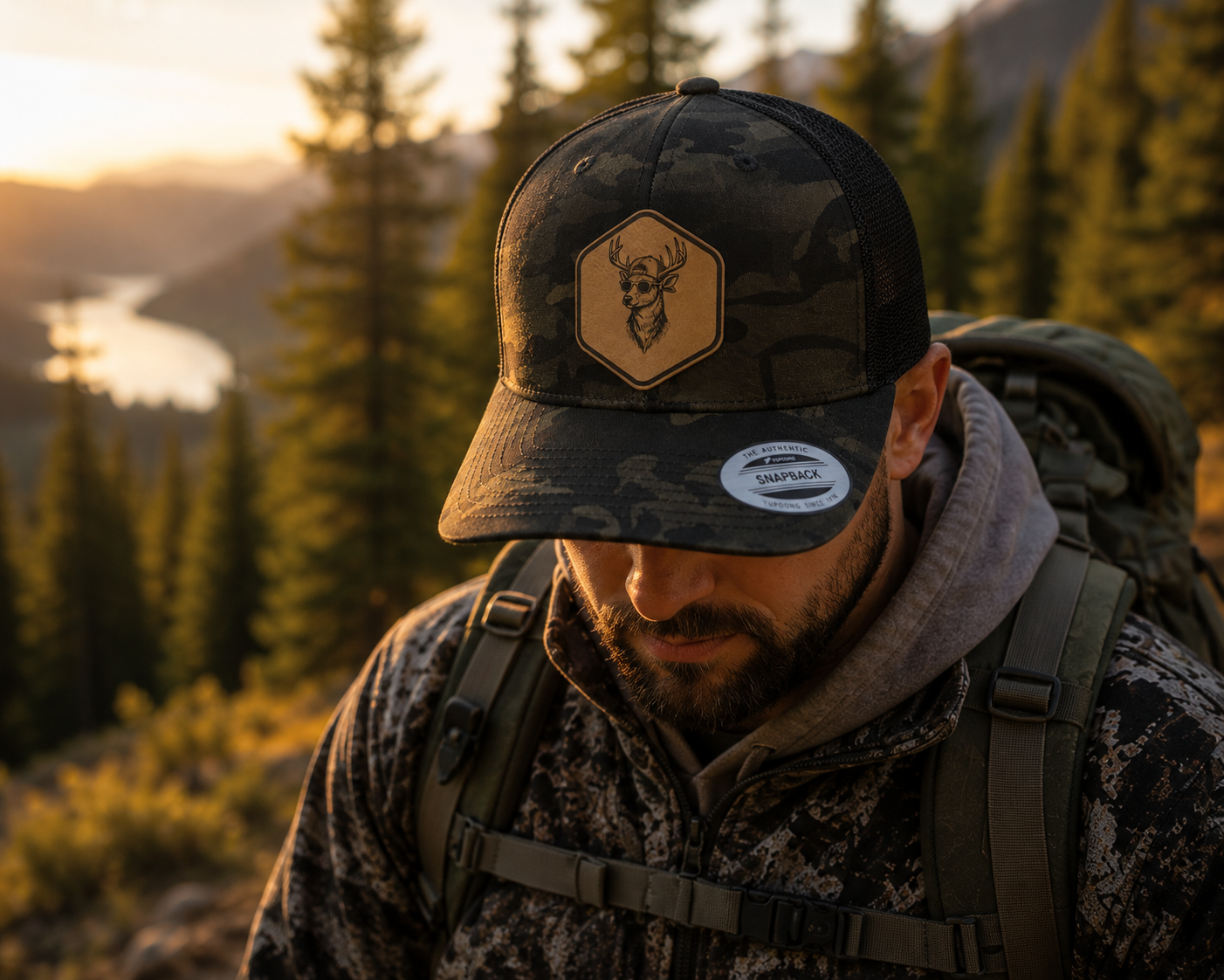Leapfrog Backcountry Buck Multicam Trucker Hat - Image 3