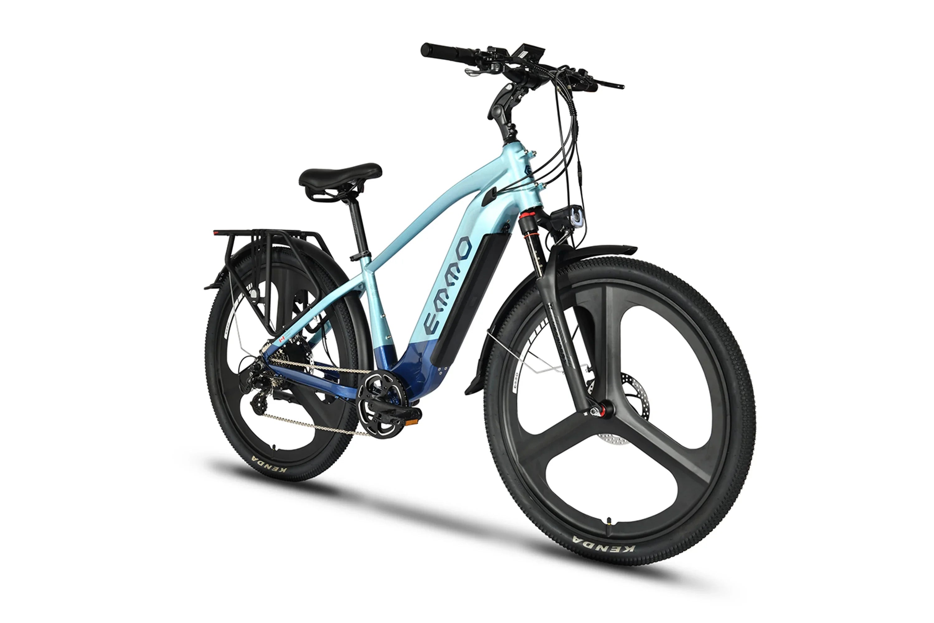 Emmo Spurt Pro ebike electric bicycle for adults with blue frame and mag wheels