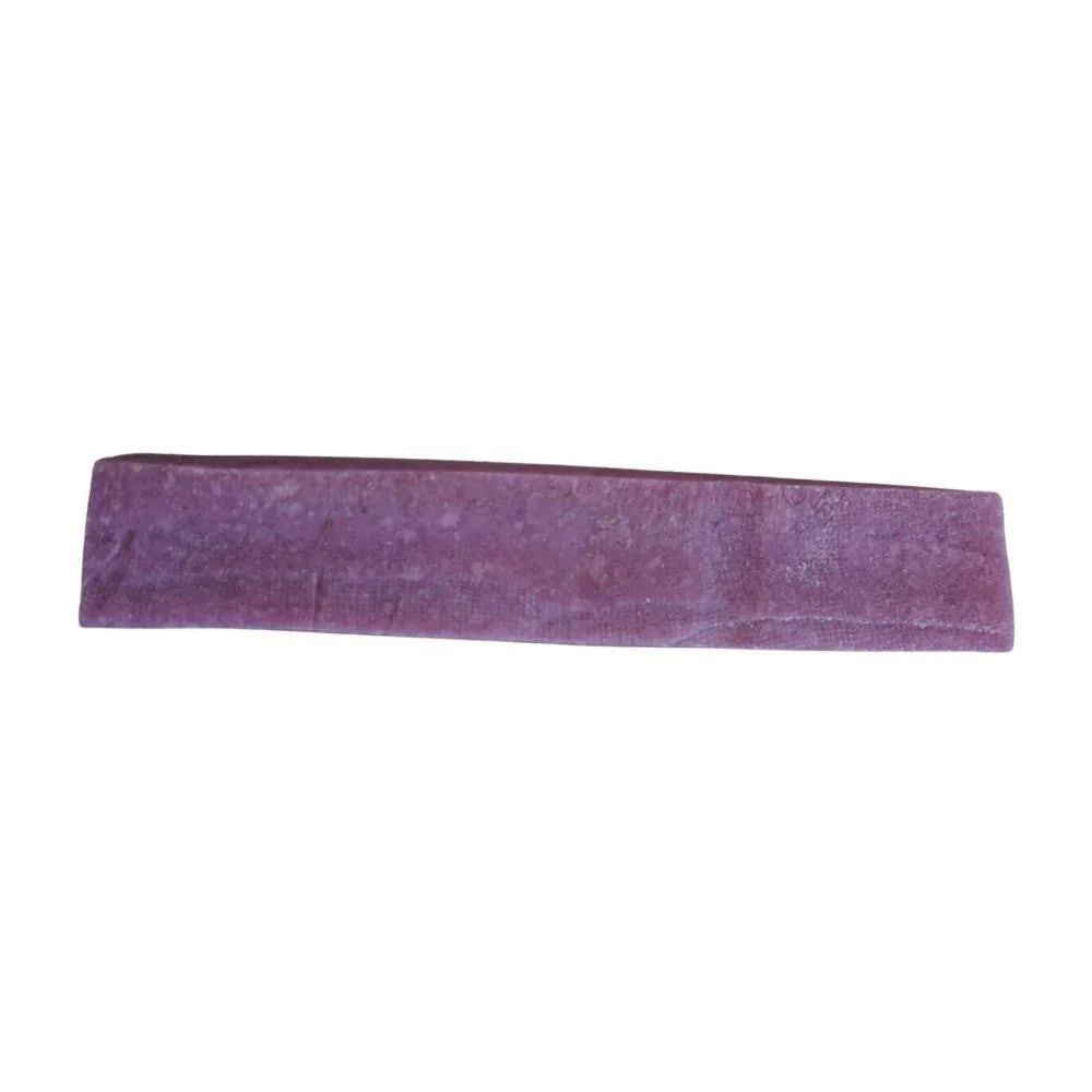 Extra large blueberry Himalayan Yak Snak dog chew on white background