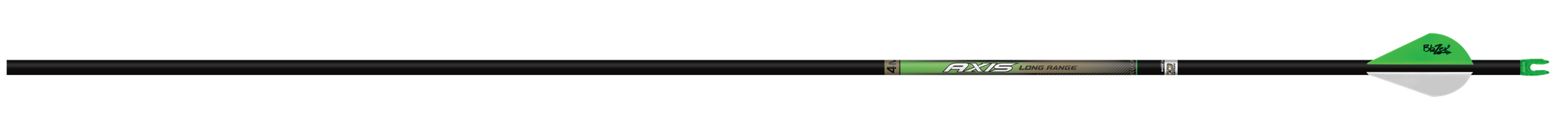 Easton Archery 4MM AXIS Long Range Fletched Arrows With Half-Out Inserts - 6 Pack