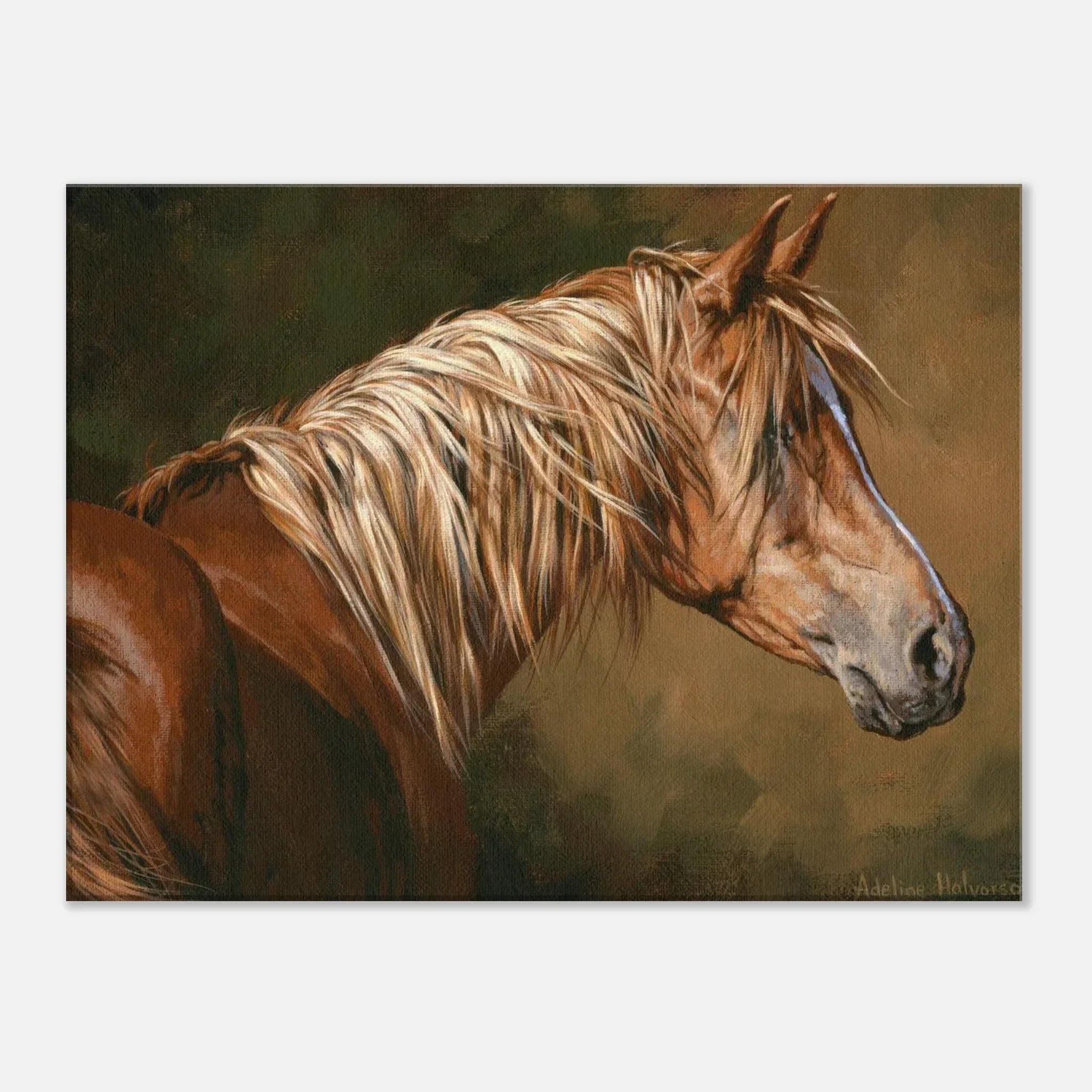 Adeline Halvorson Artworks Windy Canvas Print – Nature-Inspired Artwork