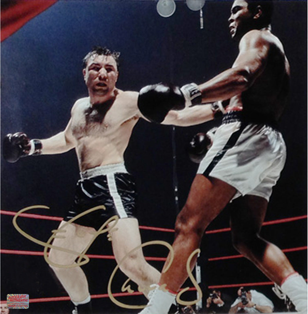 AUTOGRAPHED GEORGE CHUVALO PHOTO - CANADA (11' BY 11')
