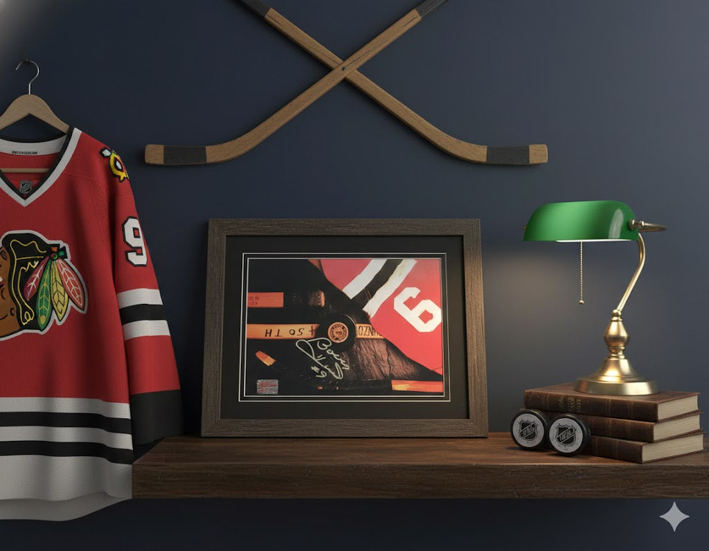 AUTOGRAPHED BOBBY HULL 8X10 COLLAGE PHOTO - CHICAGO BLACKHAWKS, WINNIPEG JETS - Image 2