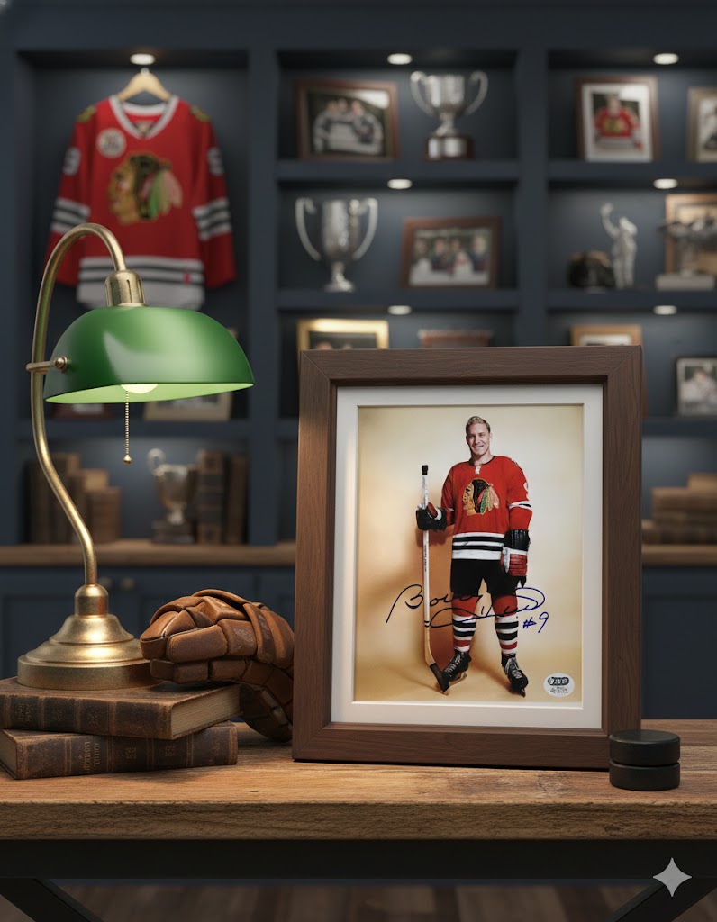 BOBBY HULL SIGNED 8X10 PHOTO - CHICAGO BLACKHAWKS (HHOF) - Image 2