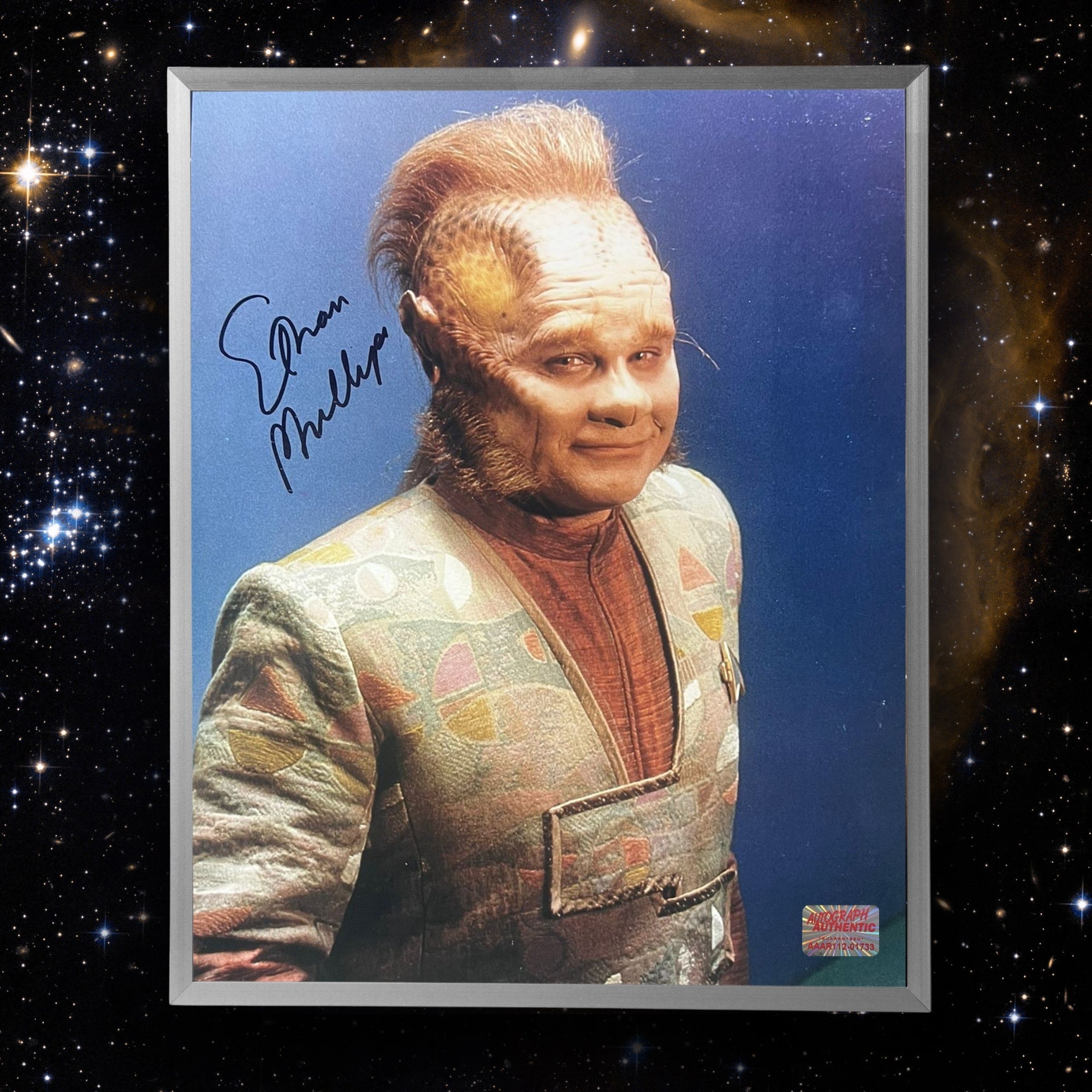 ETHAN PHILLIPS AUTOGRAPHED STAR TREK VOYAGER PHOTO - NEELIX 8X10 - Image 2
