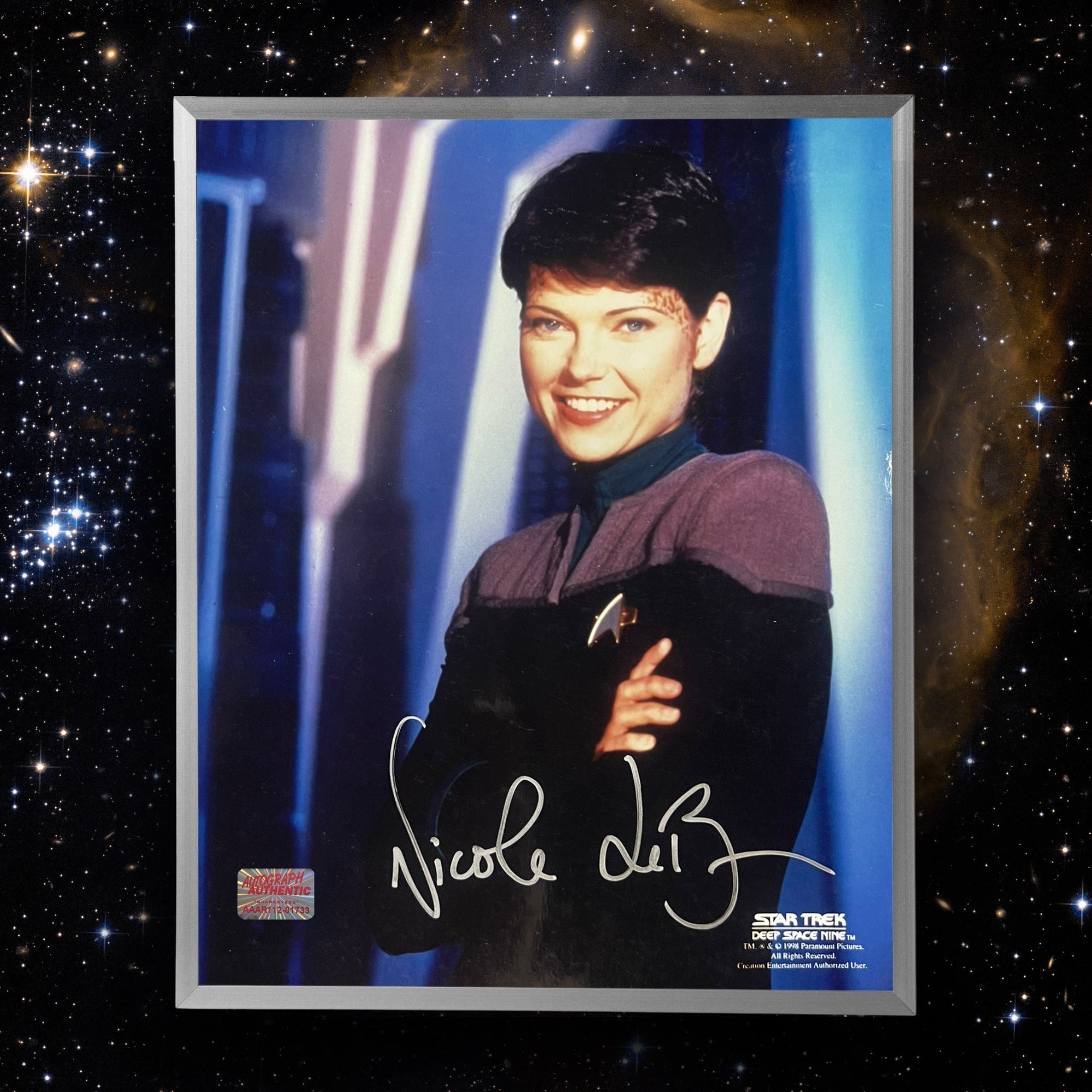 NICOLE DE BOER AUTOGRAPHED STAR TREK DEEP SPACE NINE PHOTO - EZRI DAX 8X10 - Image 2