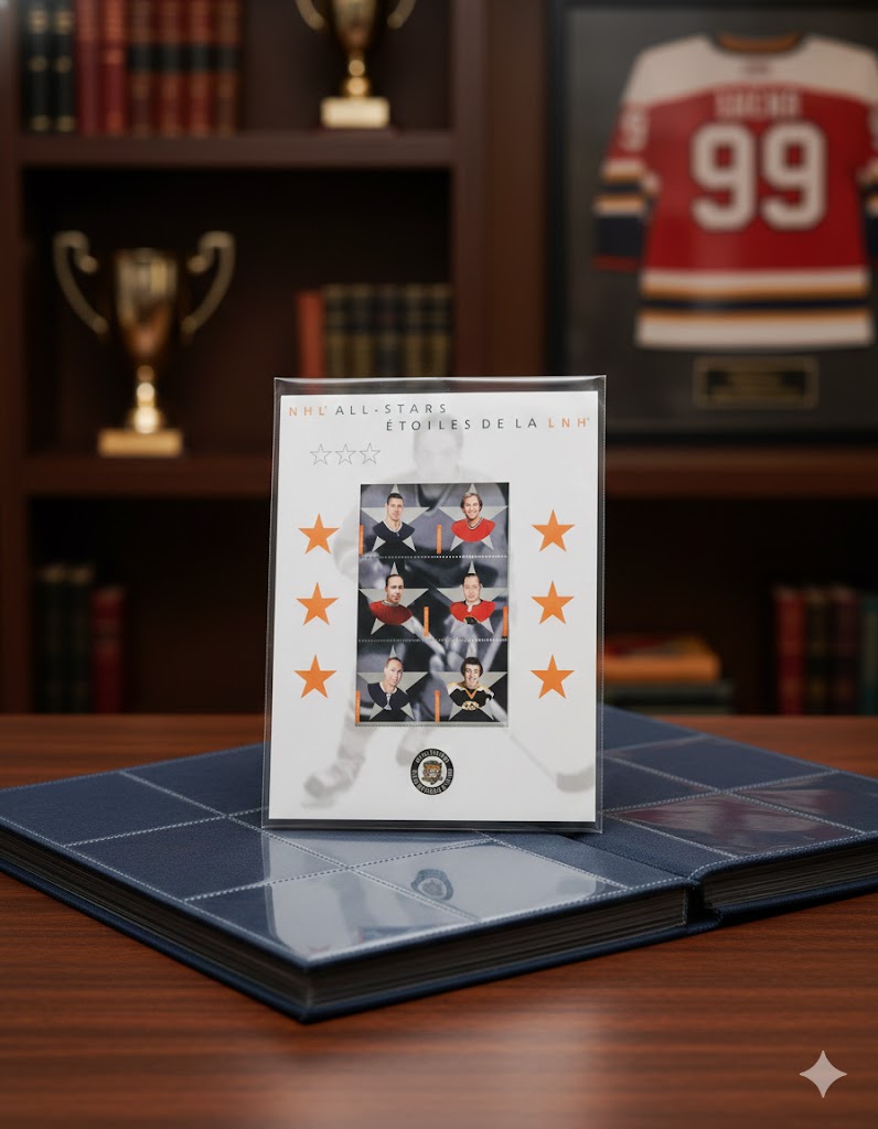 CANADA POST 2002 NHL ALUMNI ALL-STAR STAMP SET (8' BY 6.5') - Image 4