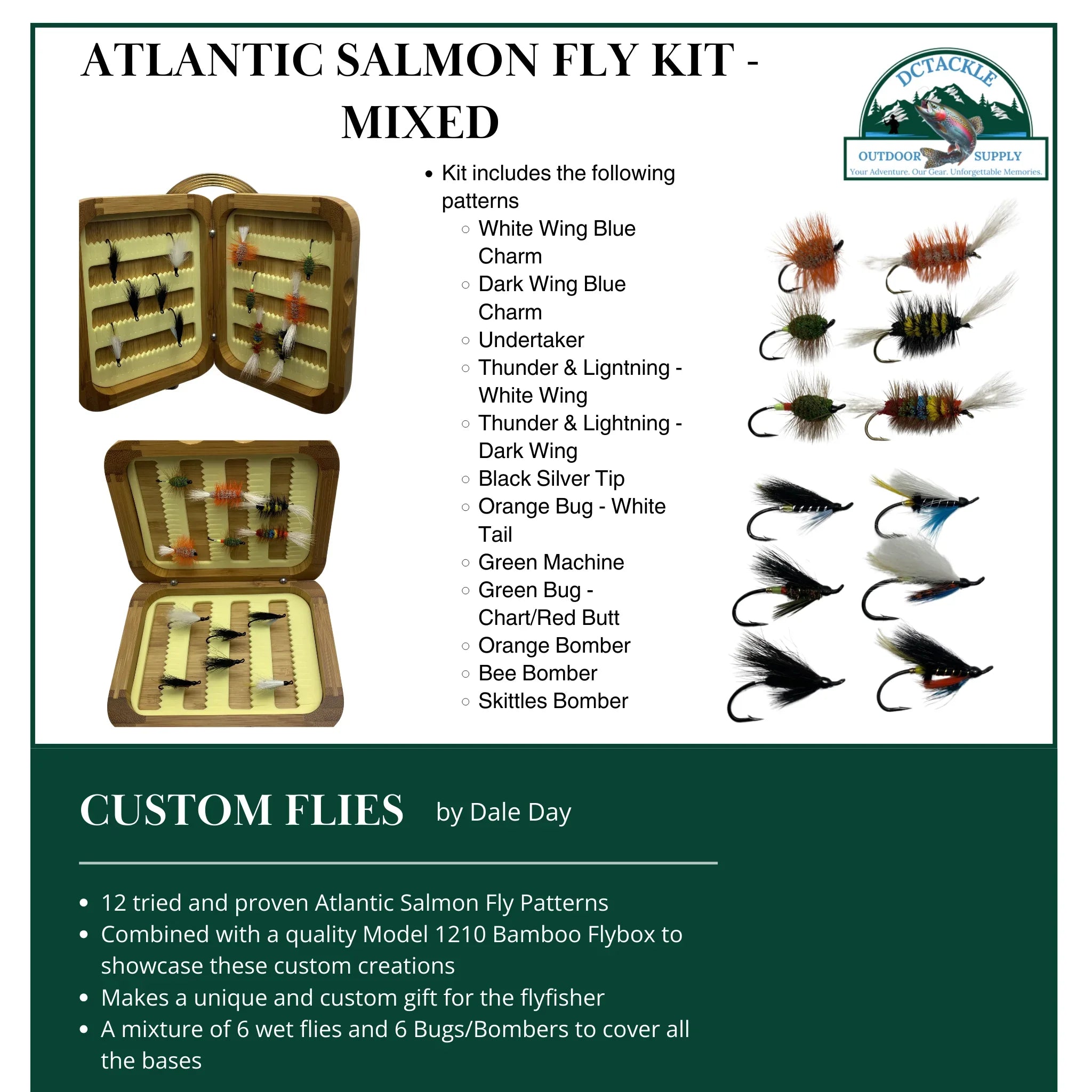 Fly Fishing Kit, Atlantic Salmon Flies, Mixed Wet Flies… – Leapfrog Outdoor