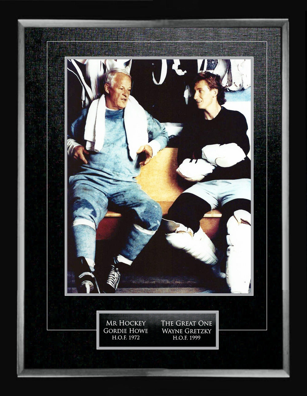 WAYNE GRETZKY & GORDIE HOWE 11X14 COLLECTOR PHOTO (24' BY 20')