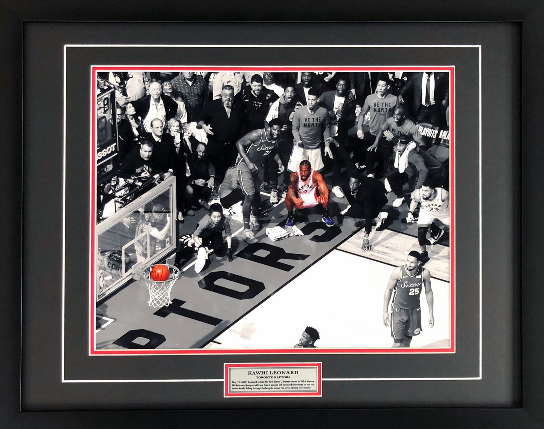 KAWHI LEONARD TORONTO RAPTORS GAME 7 BUZZER BEATER - 16X20 PHOTOGRAPH (24'X20')