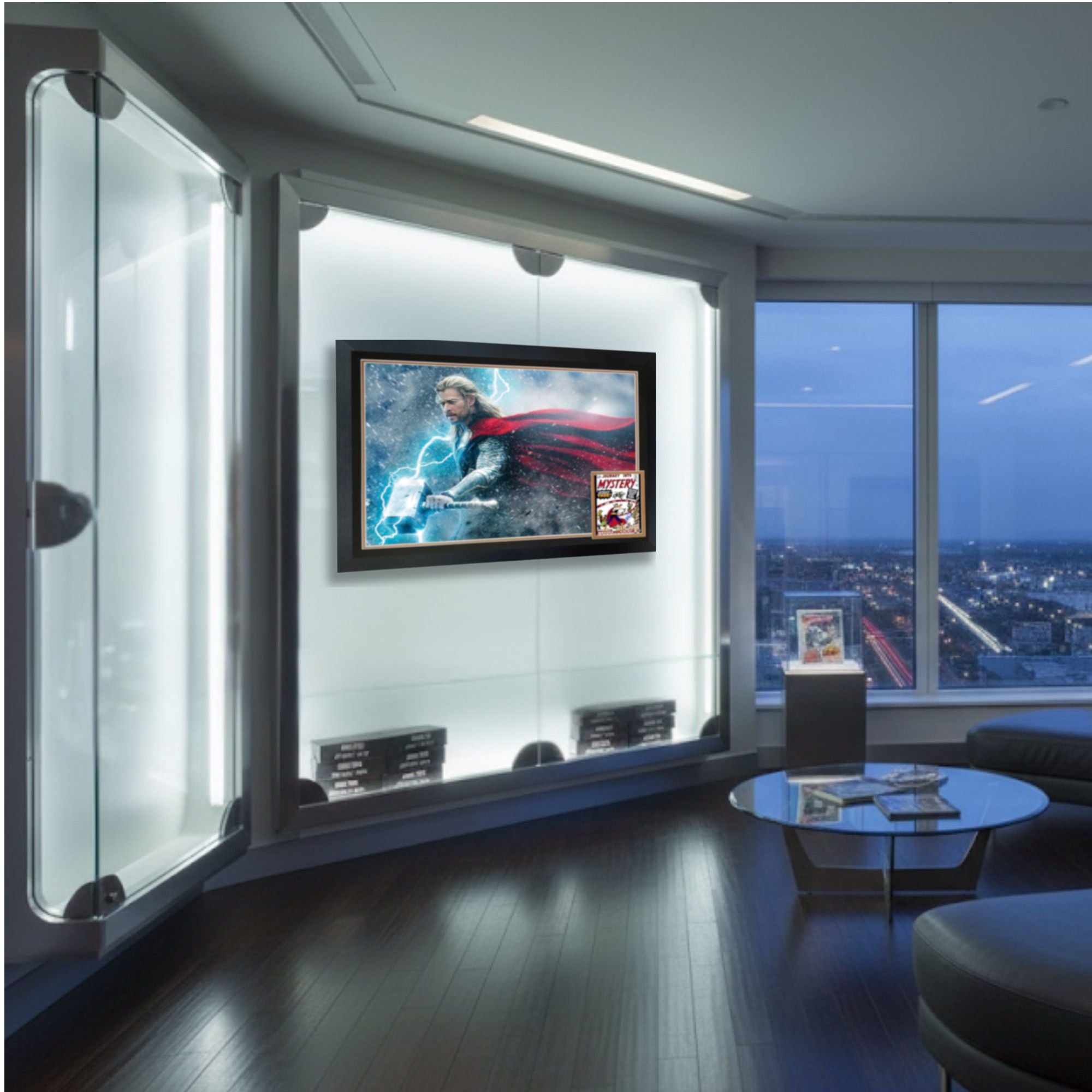 STAN LEE SIGNED THOR FIRST APPEARANCE FRAMED - MARVEL COLLECTIBLE 38"X28"