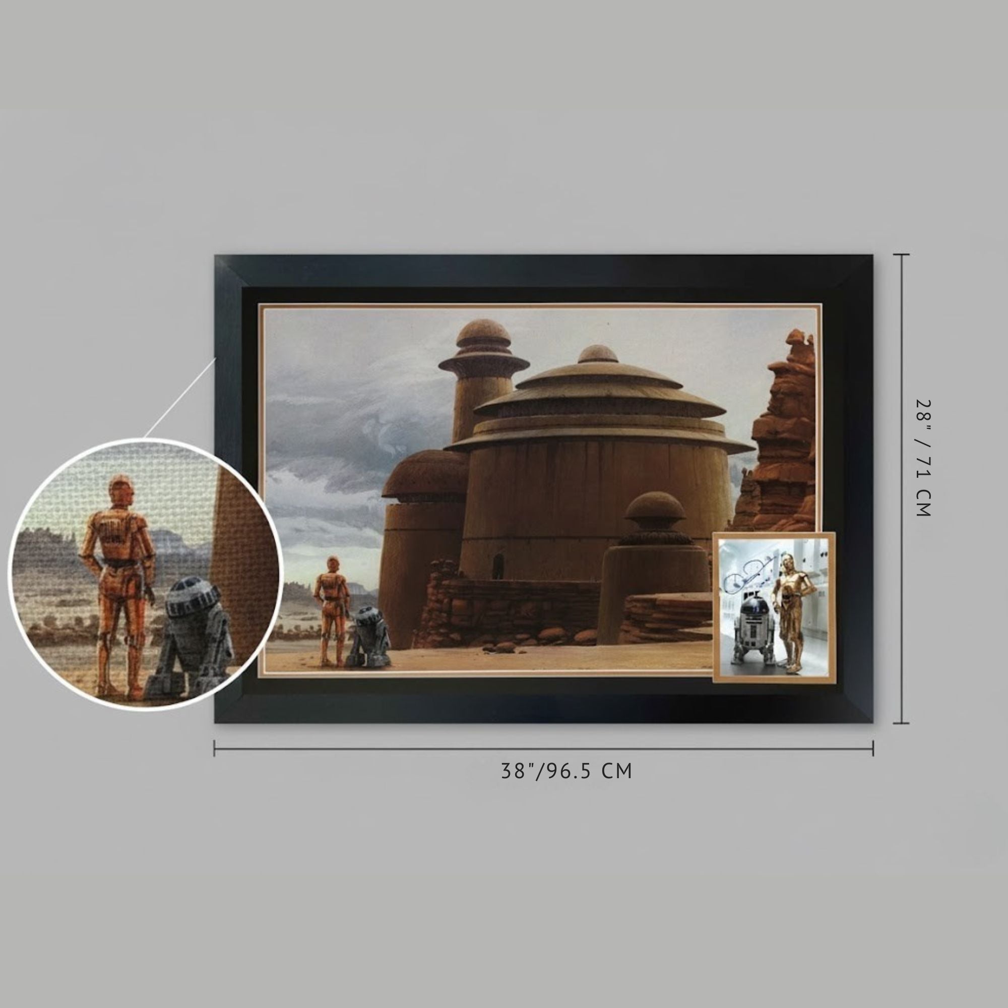 ANTHONY DANIELS SIGNED C-3PO & R2-D2 FRAMED STAR WARS - COLLECTIBLE (38.5'X28') - Image 5