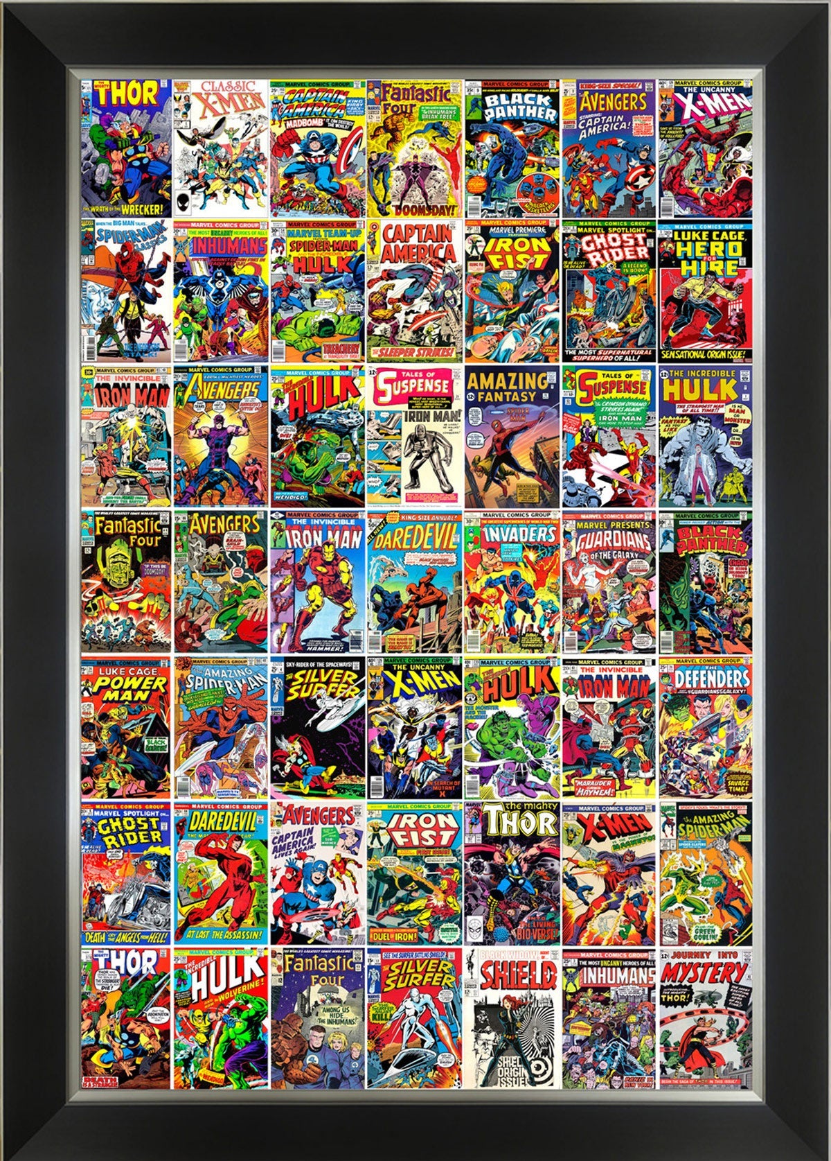 MARVEL CLASSIC COMIC COLLECTION - FRAMED ART PRINT (33.5' BY 23.5')