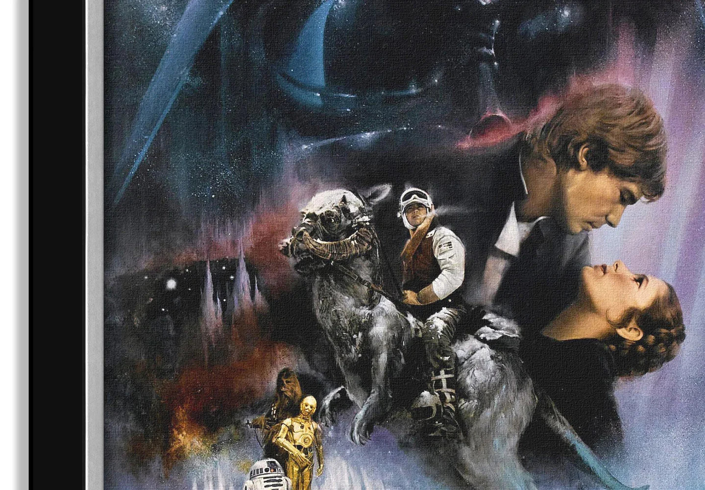 STAR WARS EP V THE EMPIRE STRIKES BACKMOVIE POSTER - FRAMED CANVAS 33.5"X23.5"