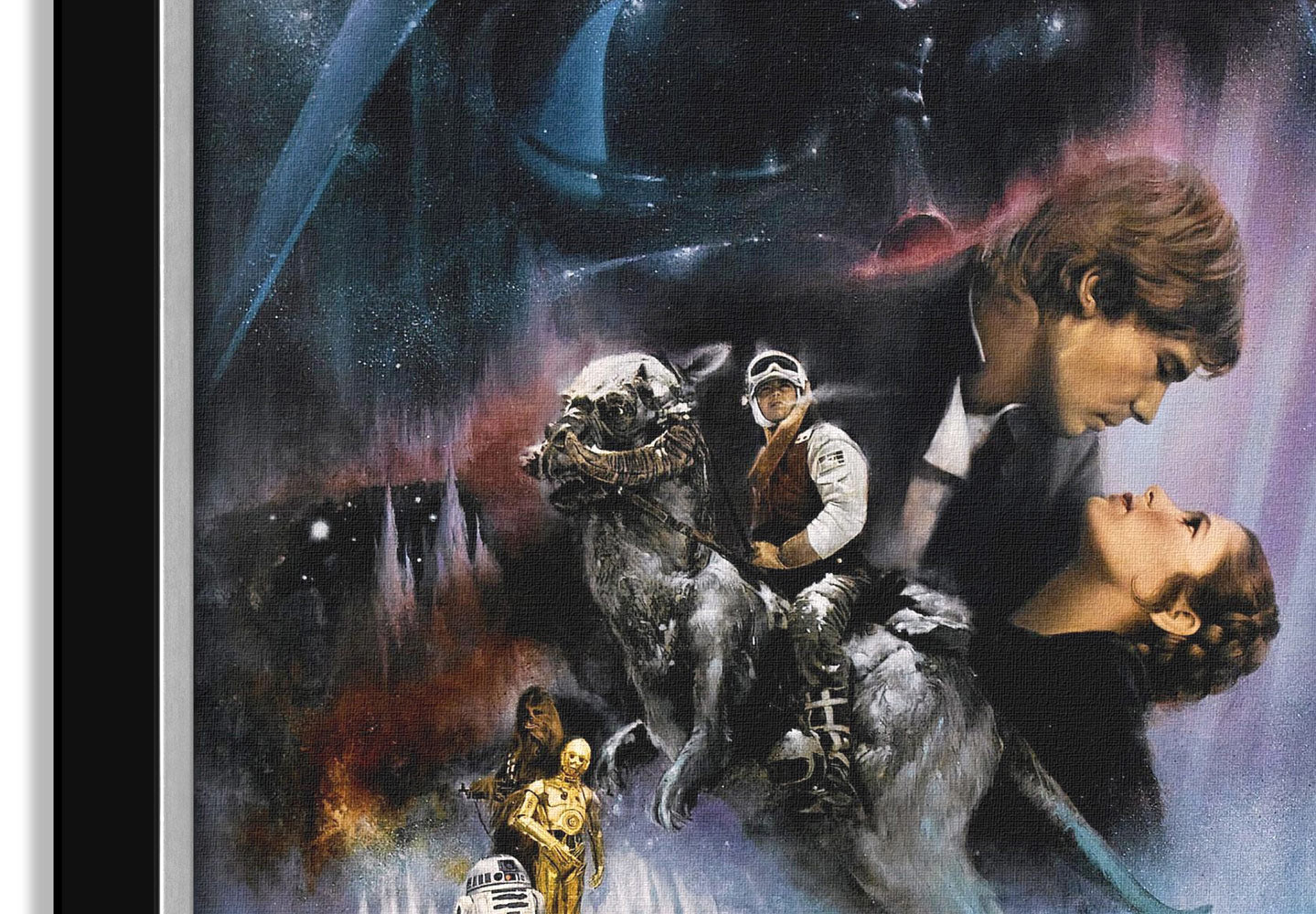 STAR WARS EP V THE EMPIRE STRIKES BACKMOVIE POSTER - FRAMED CANVAS 33.5'X23.5' - Image 2