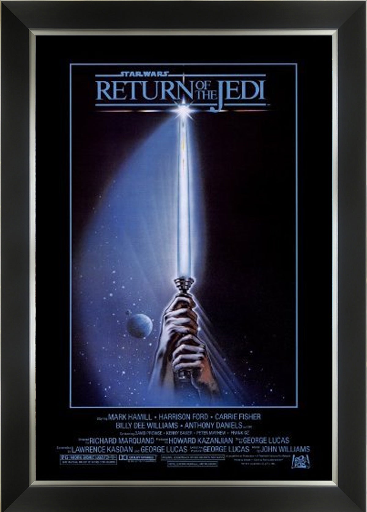 STAR WARS EP VI RETURN OF THE JEDI ORIGINAL RELEASE - FRAMED PRINT 33.5'X23.5'