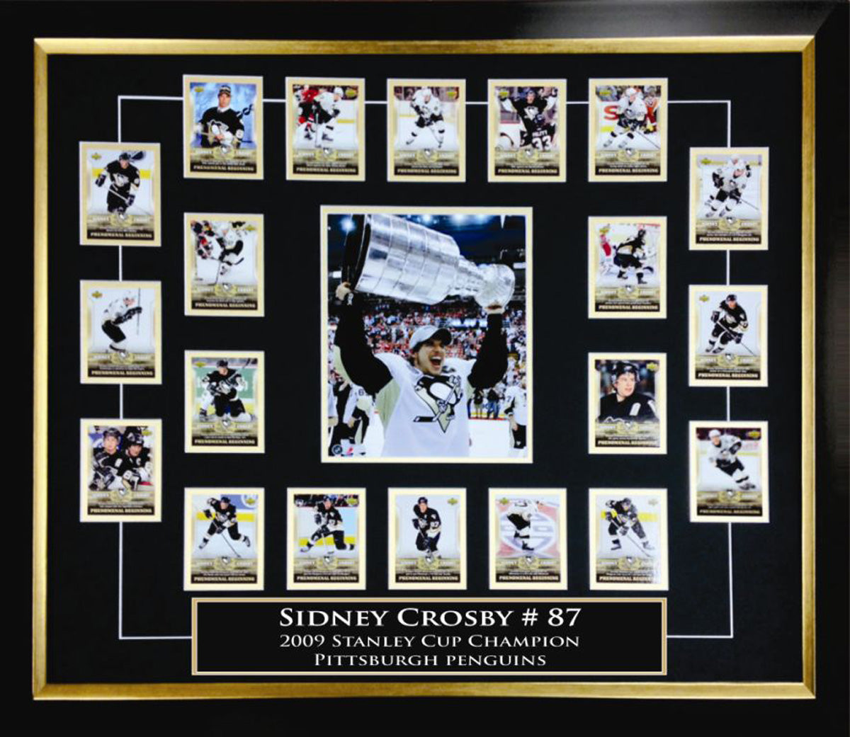 SIDNEY CROSBY ROOKIE CARD SET (39' BY 29')