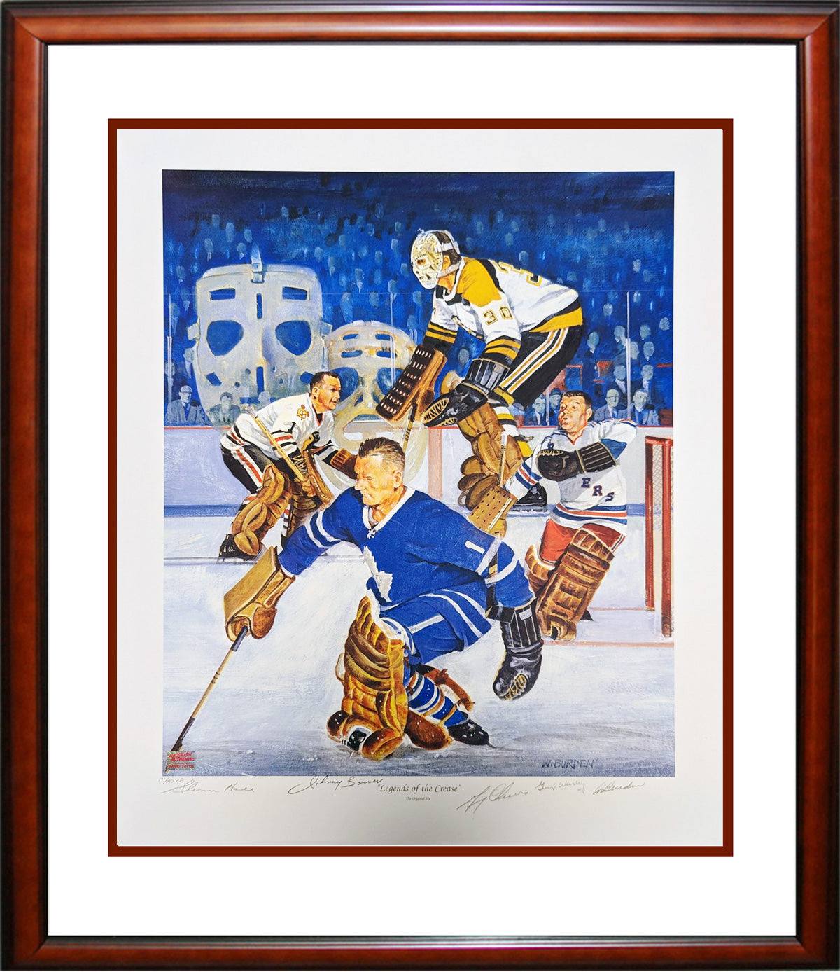 FRAMED SIGNED LITHO: BOWER, CHEEVERS, HALL, WORSELY LTD ED - /197 LTD ED 30'X26'