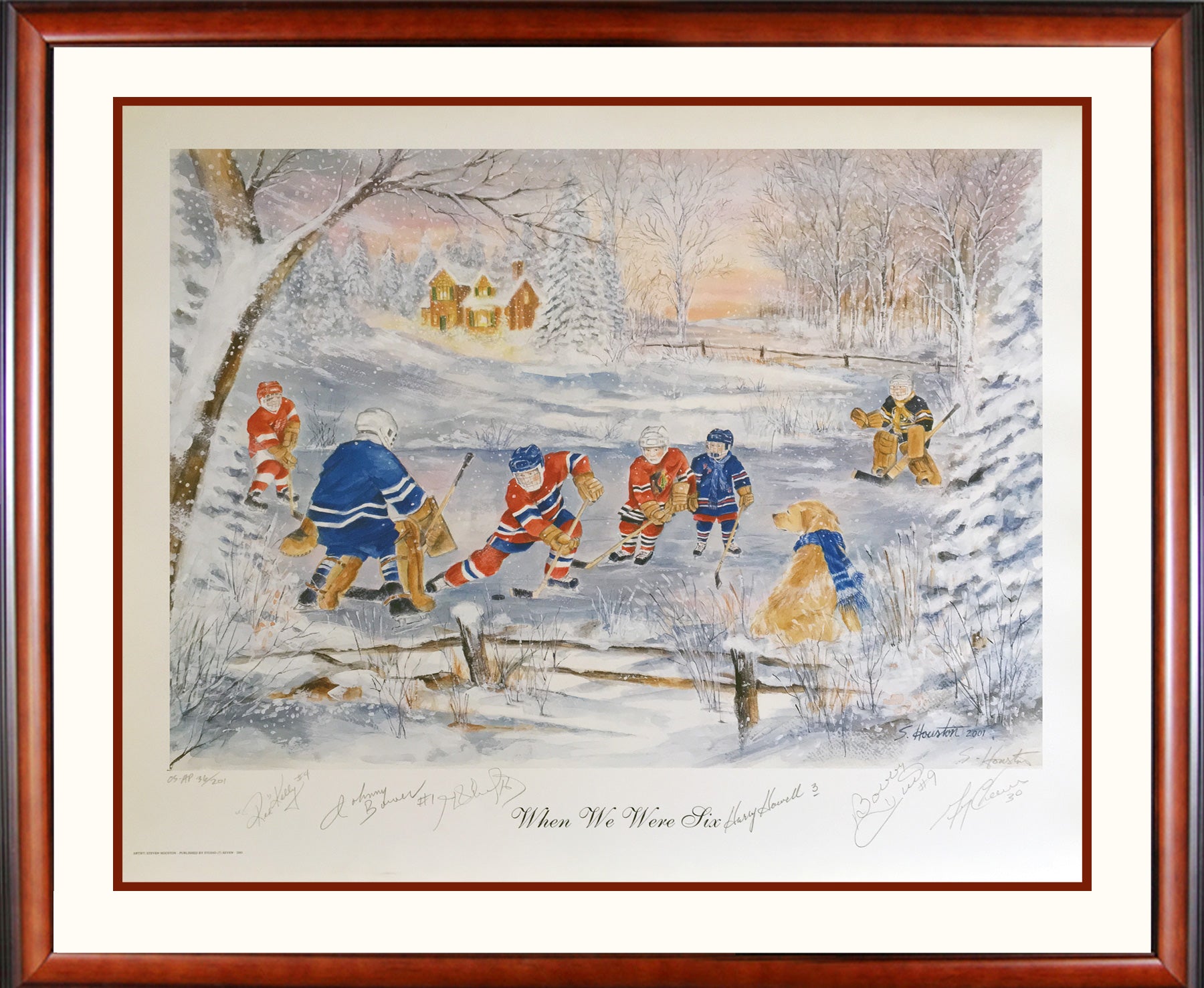 SIGNED: KELLY, HOWELL, BOWER, HULL, H RICHARD, CHEEVERS - LTD ED /201 30'X26'