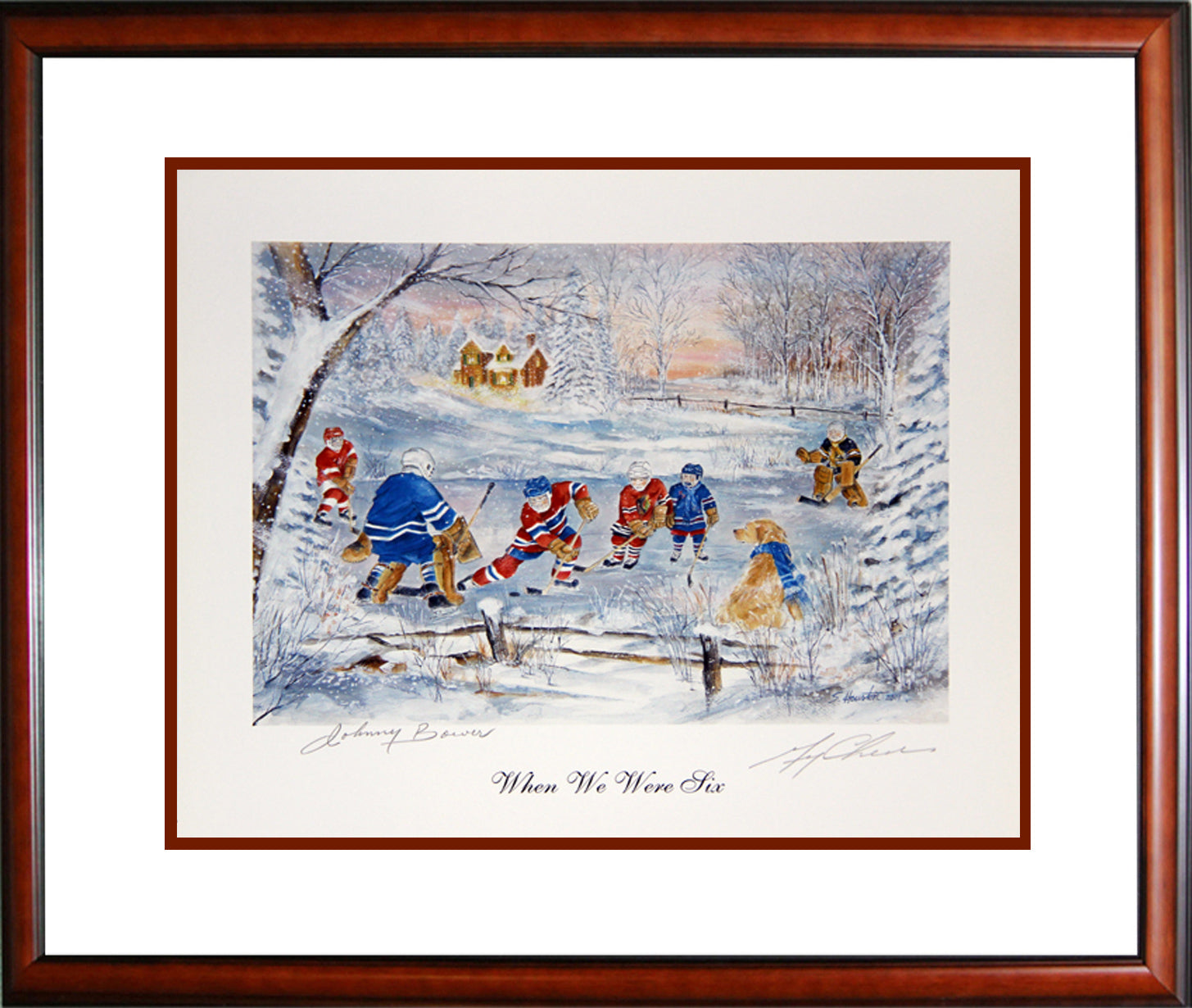 WHEN WE WERE SIX, BOWER & CHEEVERS, TORONTO, BOSTON, FRAMED  (16' BY 14')