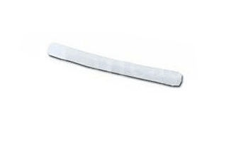 White rest tube cushion on plain background, orthopedic neck support accessory