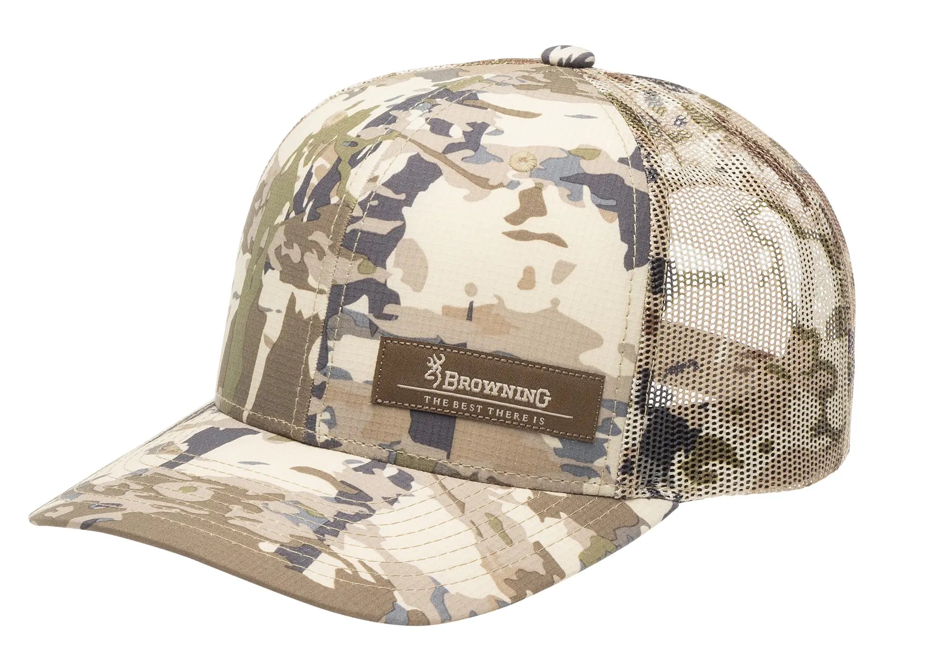 Browning Glasspoint Cap with Auric camouflage, breathable mesh back and Flexfit 110 snapback closure