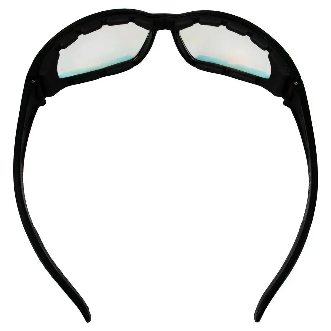 Black frame Global Vision Hercules 1 Plus GT safety glasses with clear lenses