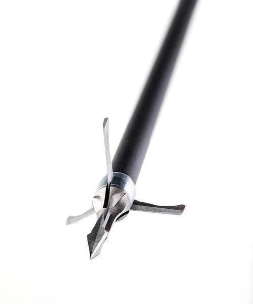 Grim Reaper Archery Fatal Steel broadhead with sharp blades on a white background