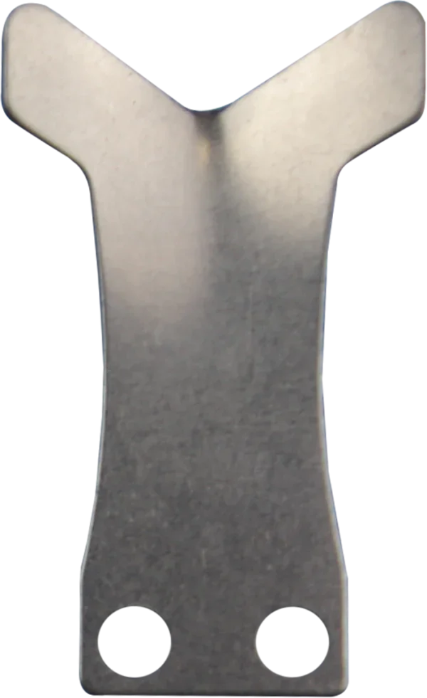 Stainless steel contoured Accu-Guide arrow rest launcher with two mounting holes