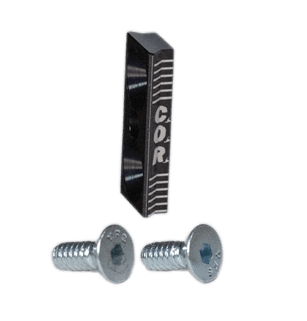 Hamskea Archery Epsilon C.O.R. mount riser interface with two metal screws