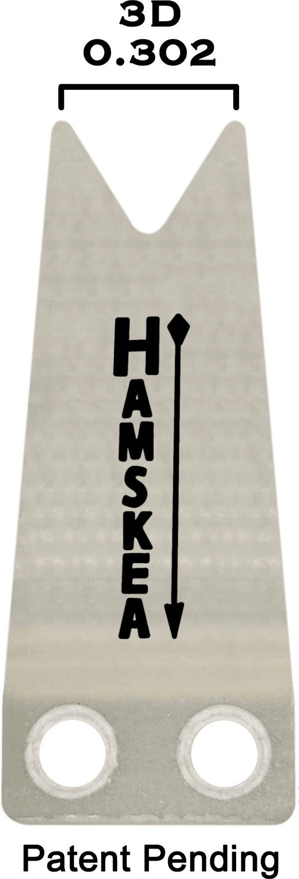 Hamskea G-Flex 3D 0.302 arrow rest launcher prong for archery, patent pending