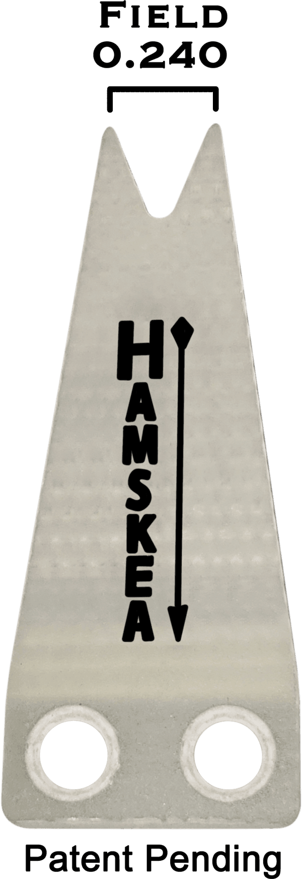 Hamskea G-Flex Field arrow rest launcher, 0.240 prong width, stainless steel, patent pending