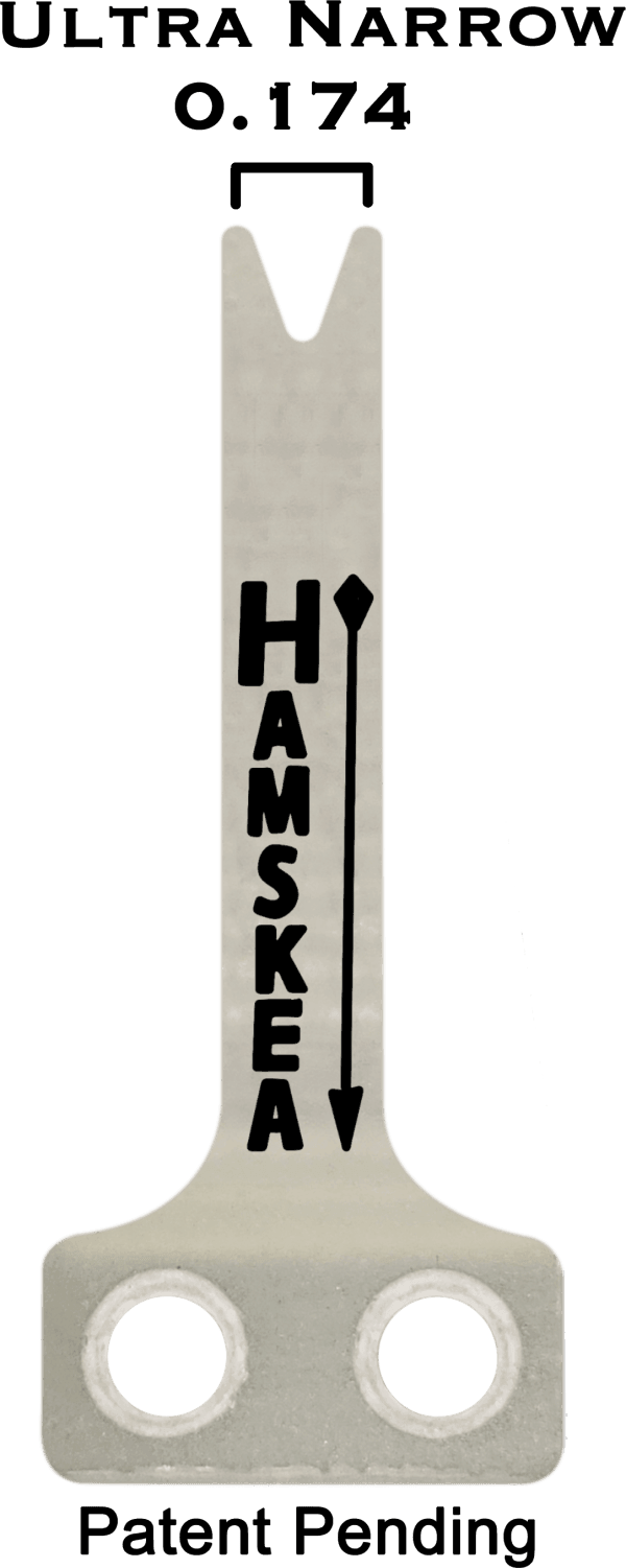 Hamskea G-Flex ultra narrow 0.174 archery arrow rest launcher prong with patent pending label