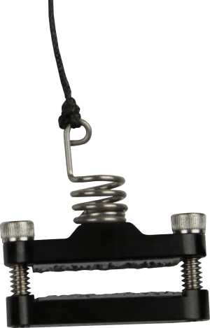 Black limb clamp kit with metal springs and adjustment screws against a plain background