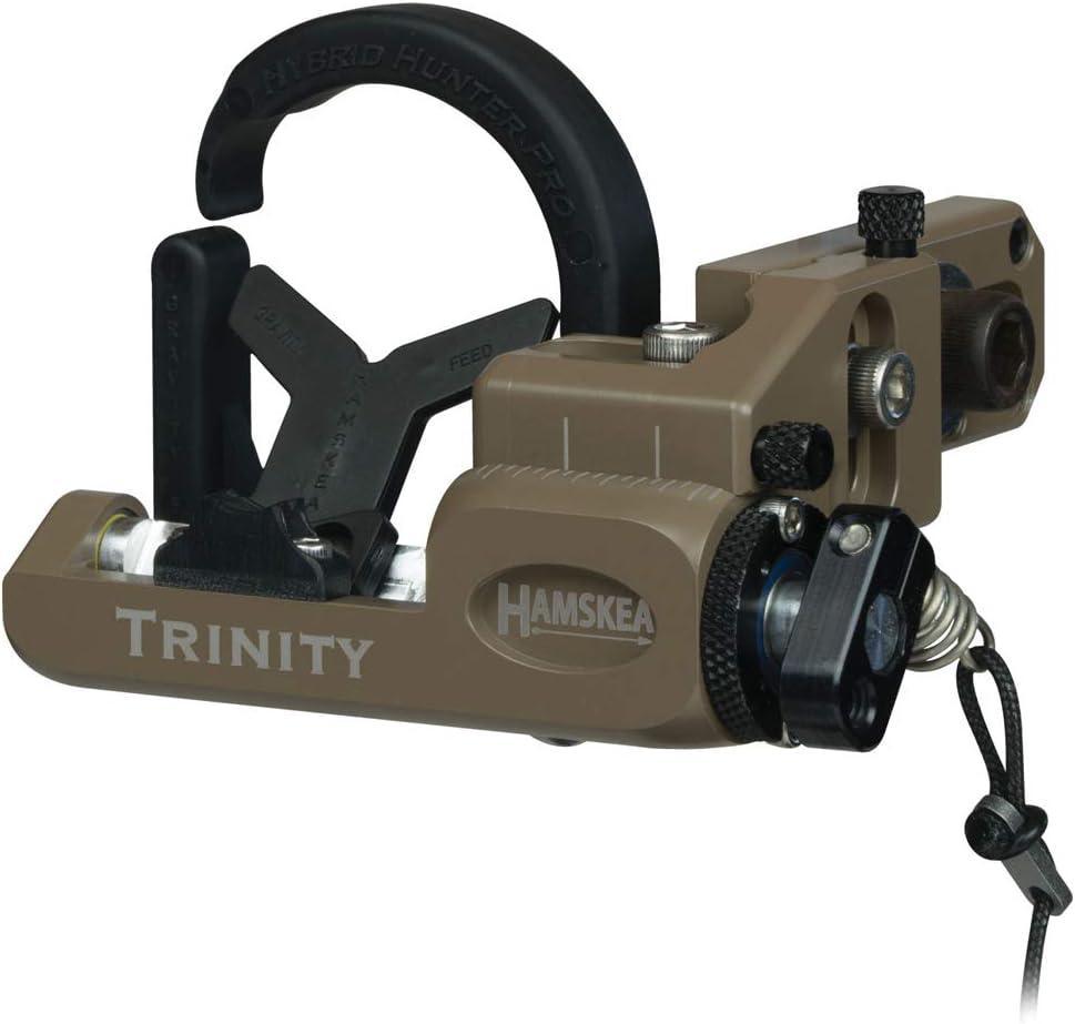 Hamskea Trinity Hunter Pro micro-tune arrow rest for archery in tan and black