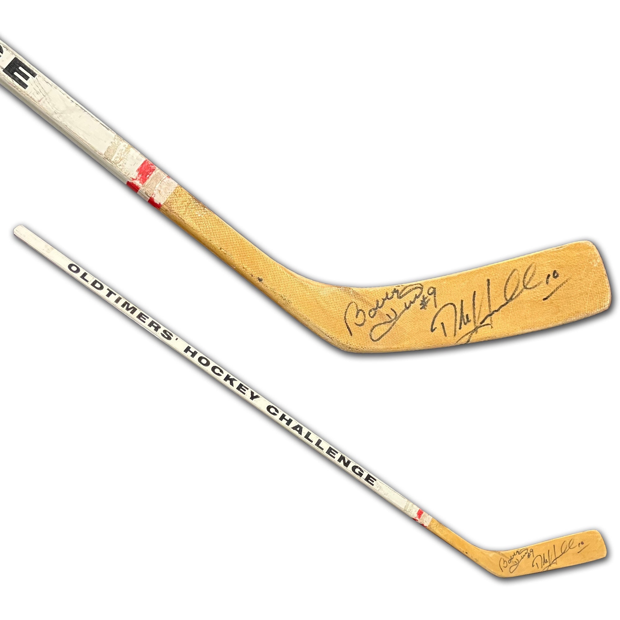 DALE HAWERCHUK & BOBBY HULL SIGNED OLD TIMERS HOCKEY STICK – Leapfrog ...