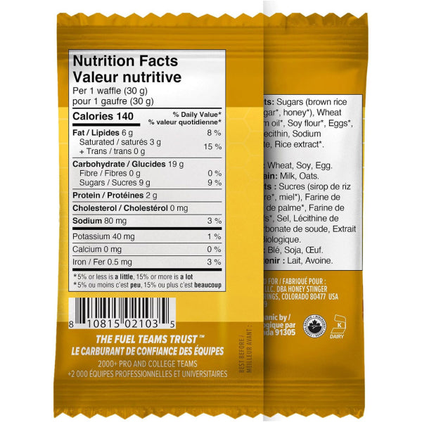 Honey Stinger Organic Honey Energy Waffle - Image 2