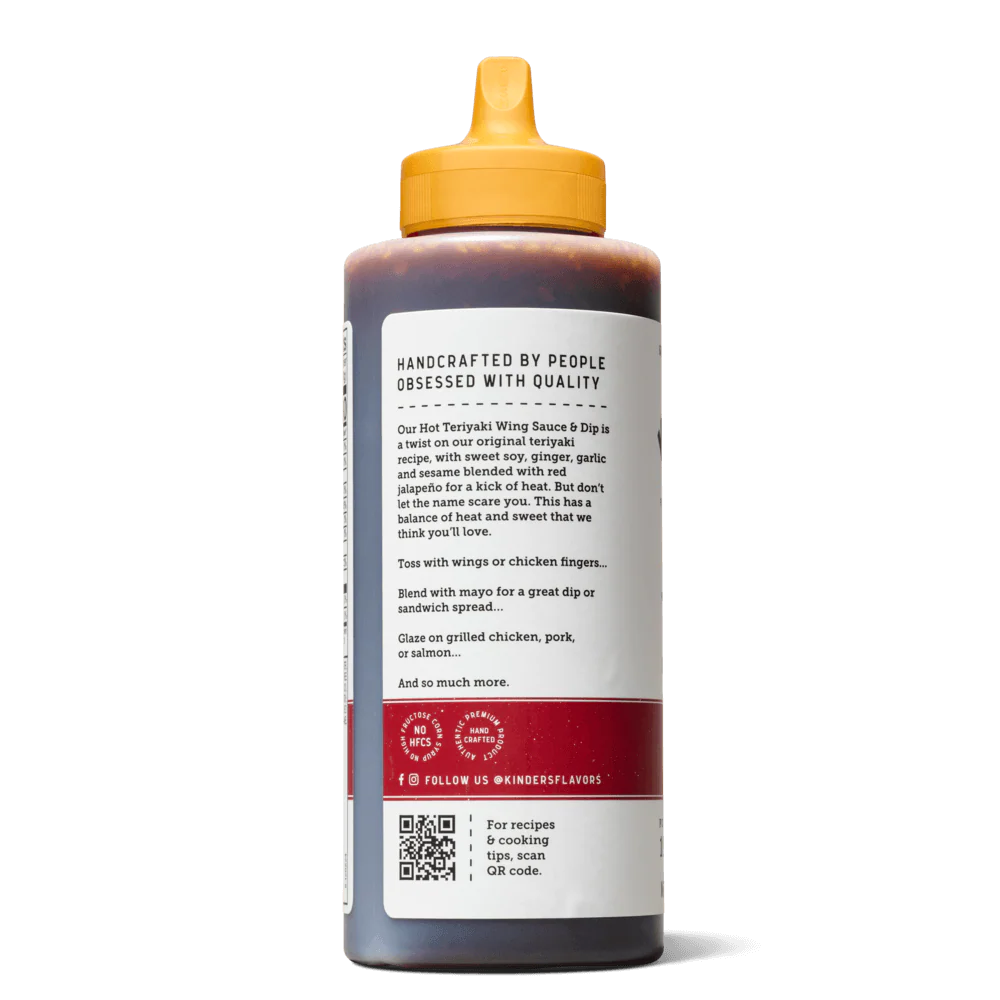 Hot teriyaki wing sauce by Kinder's