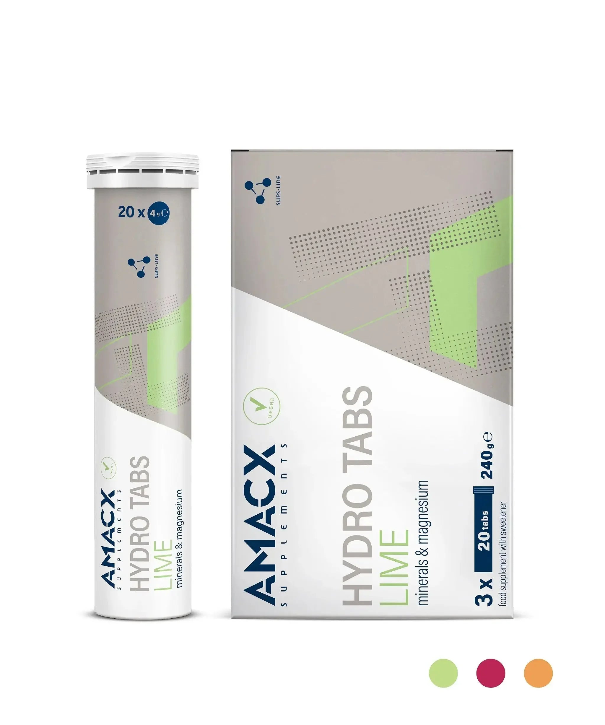 Amacx Hydro Tabs Lime minerals and magnesium supplement tube and box