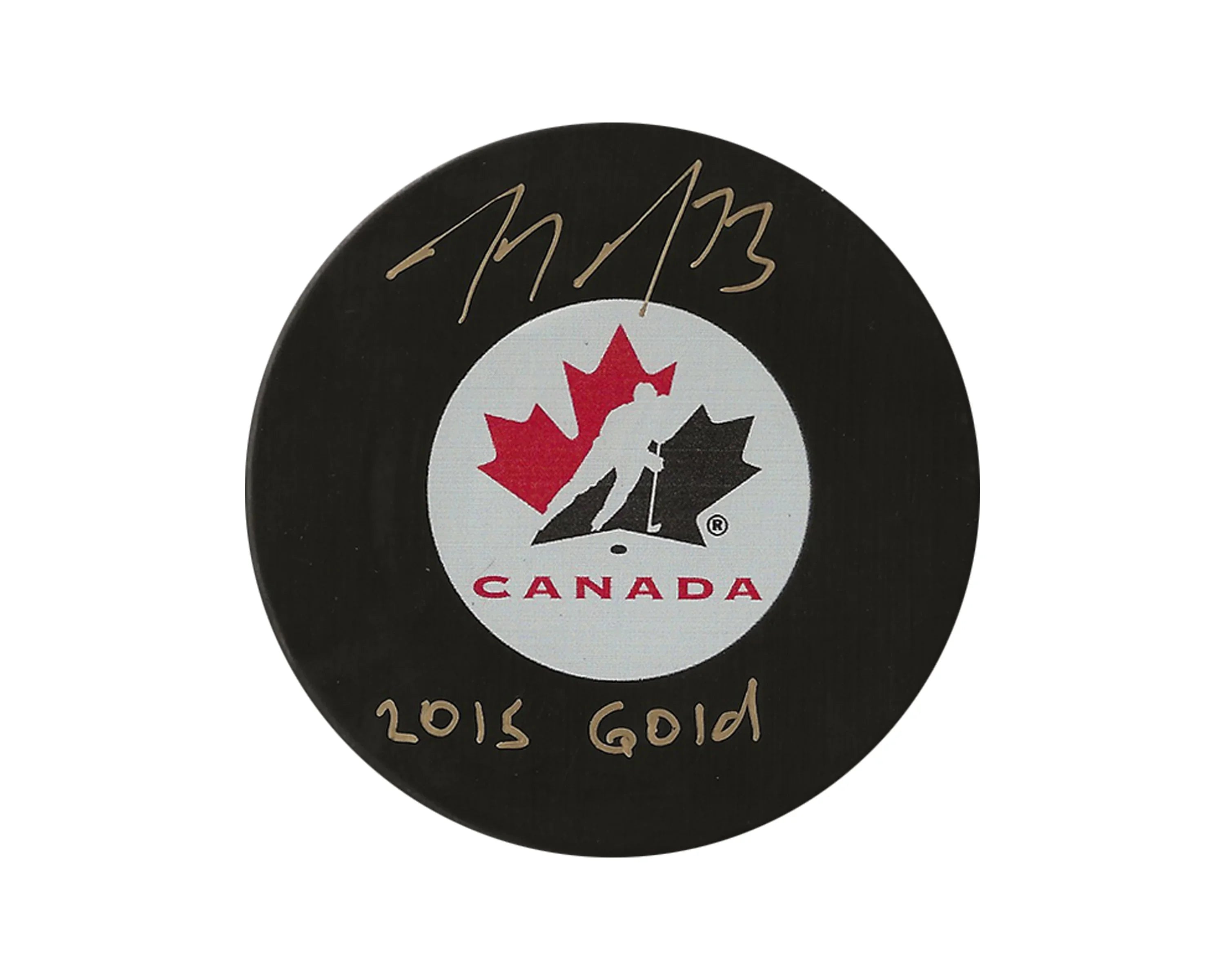 Tyler Toffoli Autographed Team Canada Autograph Model Puck Inscribed '2015 Gold'